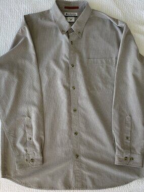Columbia Sportswear Mens Size XL Long Sleeve Button Front Shirt Pocket